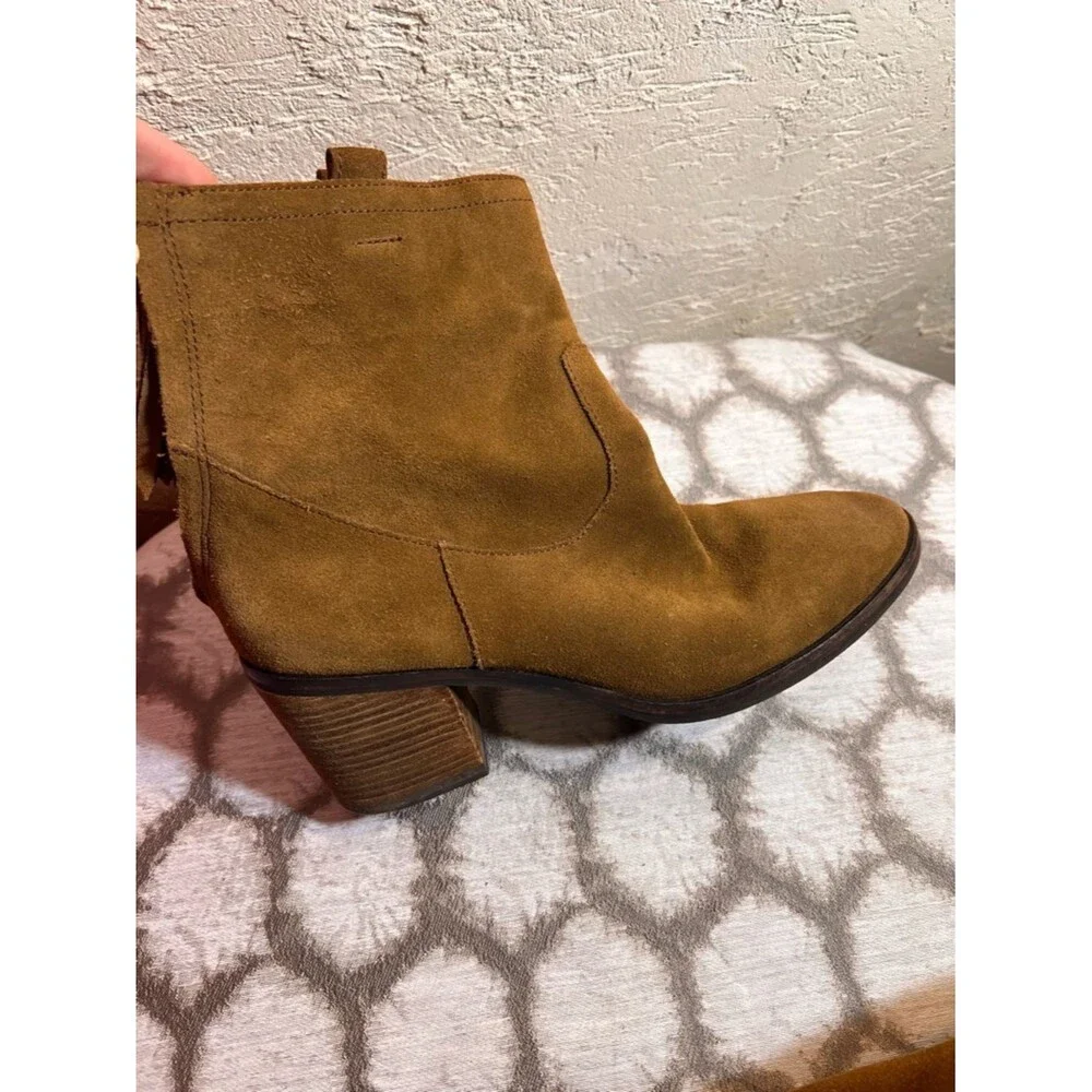 Sam Edelman Suede Ankle Boots in Chestnut